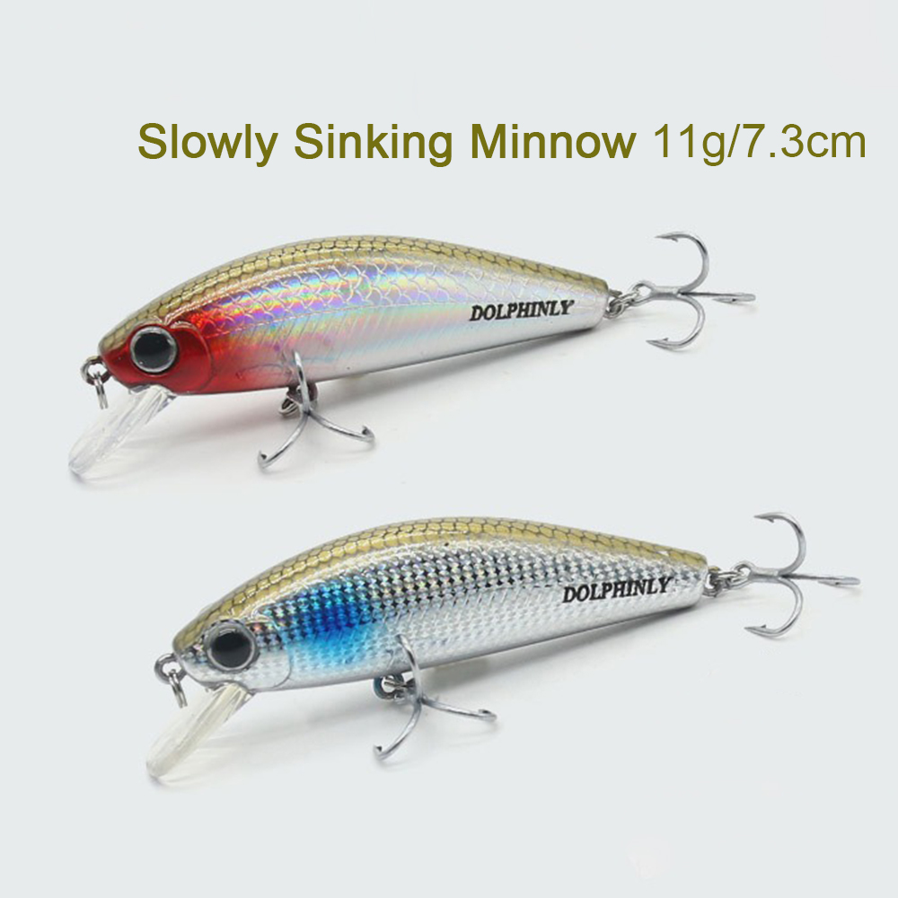 Fishing Hook Treble - Sinkende Minnow-Angelköder, 11 g, weitreichender Wobbler,