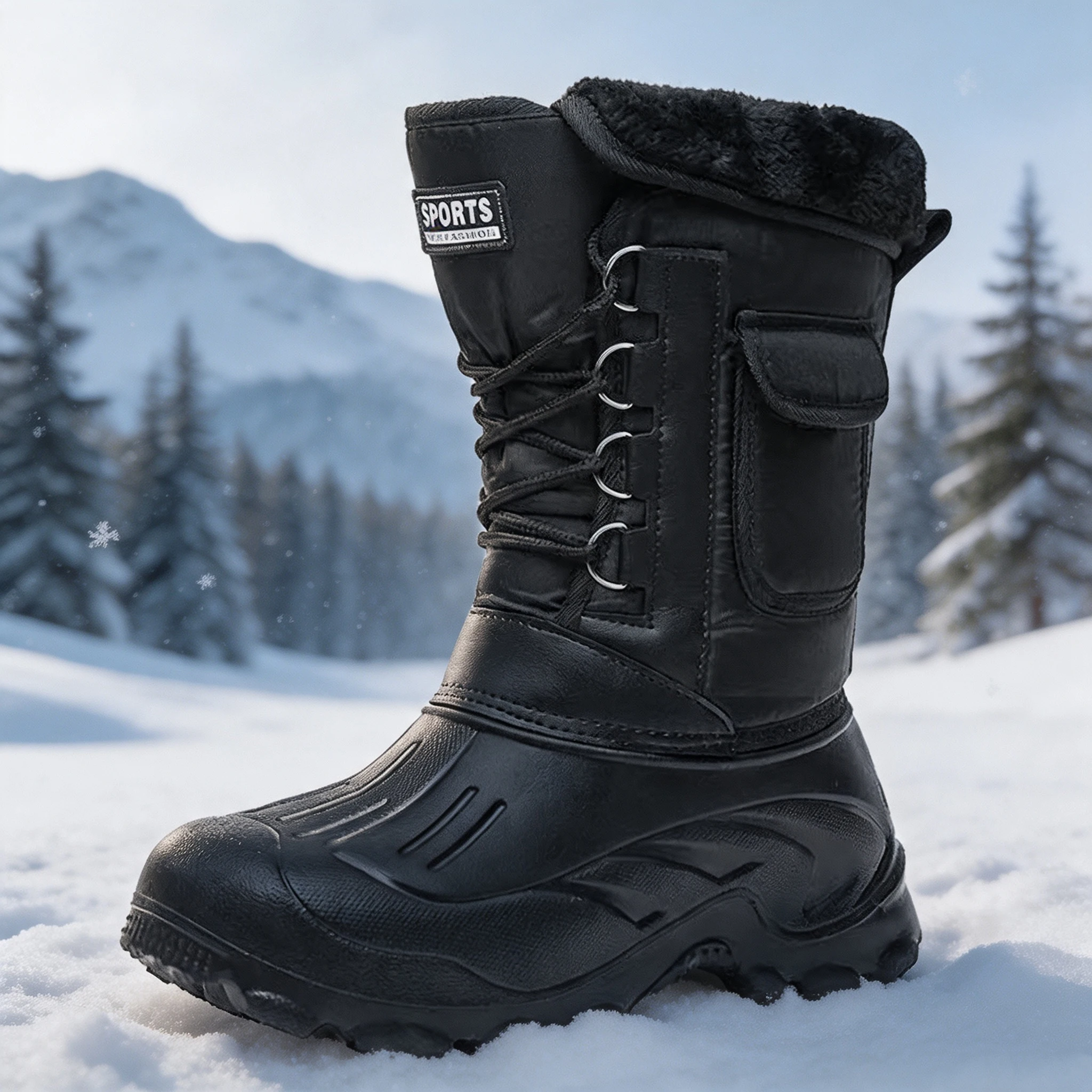 Fishing Hook Size - Herren Winter-Schneestiefel Outdoor-Angelschuhe Schneewanderschuhe 2026 Neue