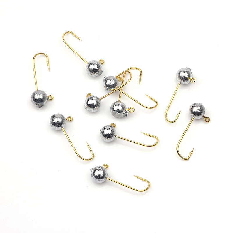 Fishing Hook Offset - 10 Stück/Set Micro Jig Head Angelhaken