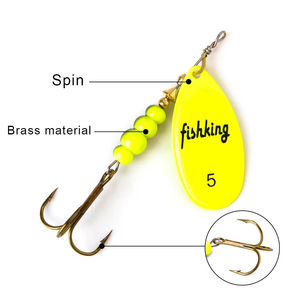 NGB Spinner Köder 3,9g 4,6g 7, – Fishing Hook Treble Bewertung und Preis