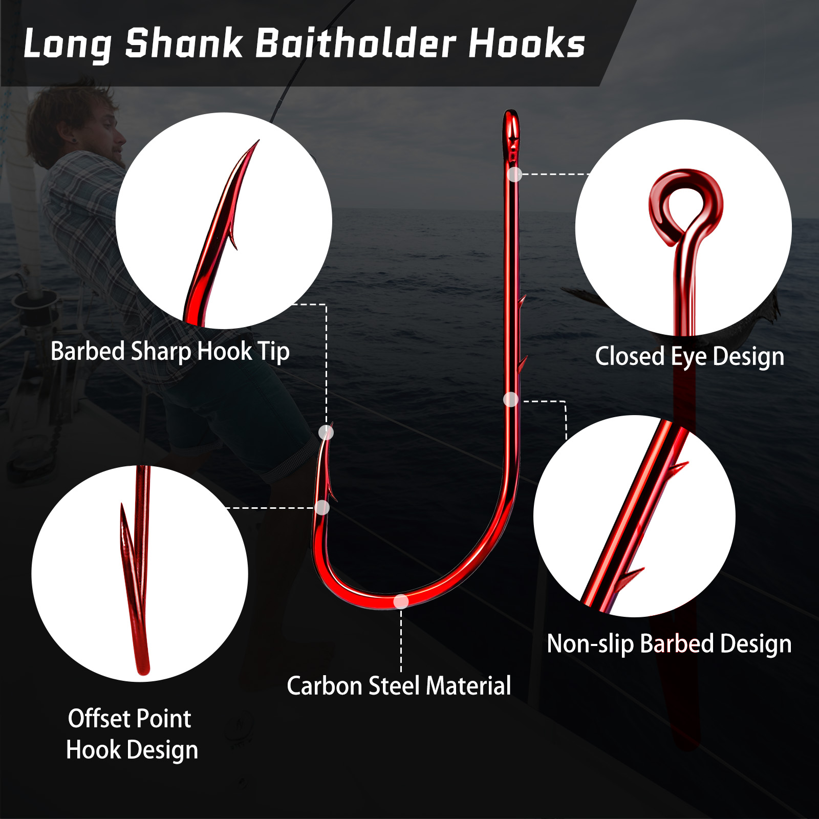 9 km Köderhalter-Angelhaken, l – Fishing Hook Circle Bewertung und Preis