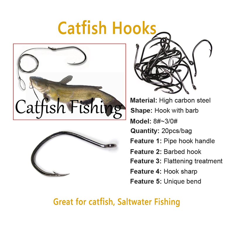 Wifreo 20 Stück V-förmige Wels – Fishing Hook Assortment Bewertung und Preis